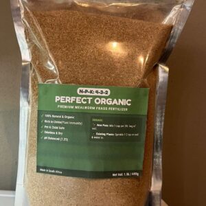 Frass at Green Smith Farm. Perfect, organic NPK432 fertilizer.